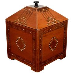 Inlaid Wooden German Box, circa 1900