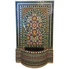 Beldia Style Moroccan Fountain, Mosaics