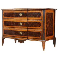 Quality 19th Century Swedish Birch and Alder Root Commode Chest of Drawers