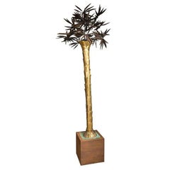Dramatic French Palm Tree Floor Lamp