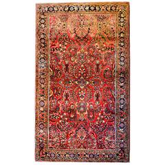 Antique Early 20th Century Sarouk Rug