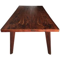 Monumental Pierre Jeanneret Table in Solid Sissoo Rosewood