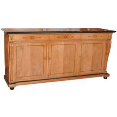 19th Century Continental Blonde Oak Credenza 10