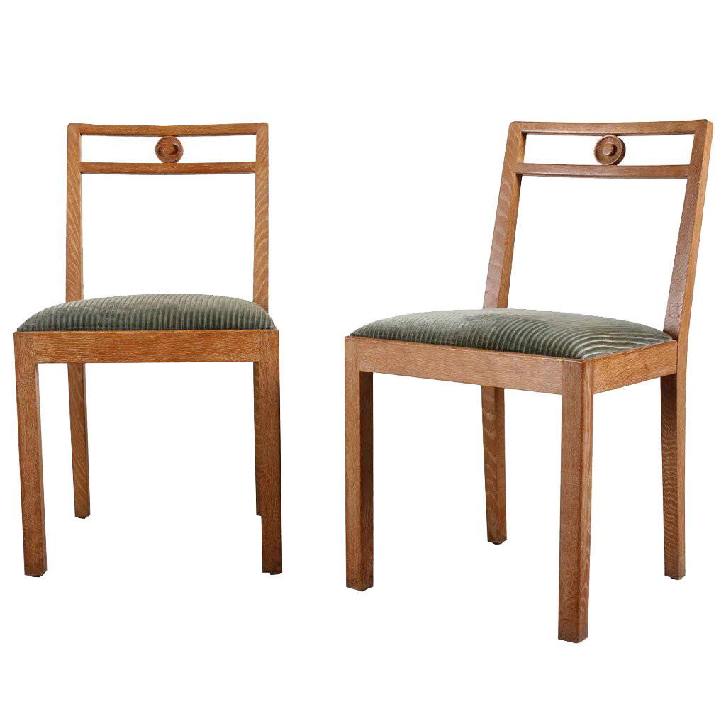 Pair of "Dagmar" Chairs by Axel Einar Hjorth for Nordiska Kompaniet