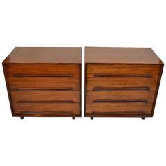 Pair of Mahogany Chests/Dressers by Milo Baughman
