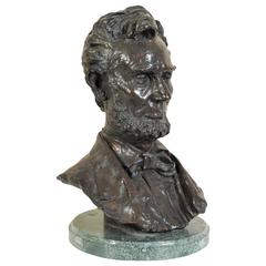 Cast after Geo, Edwin Bissell Sculpture of Abraham Lincoln