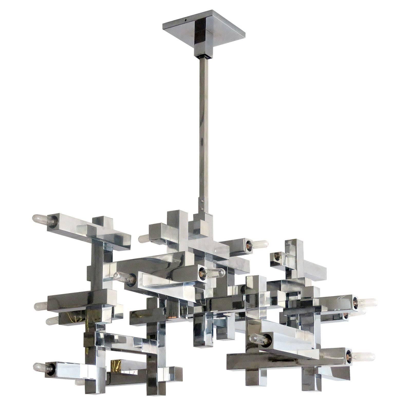 Gaetano Sciolari "Metric" Chandelier