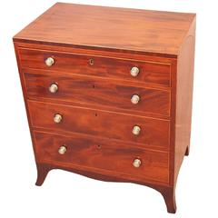 Antique Georgian Small Mahogany Chest