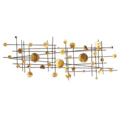 20th Century American Brass/Copper Wall Sculpture in the Style of Jere 8