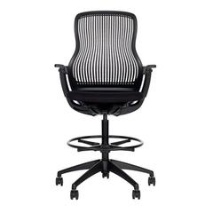 Modern Black Regeneration High Adjustable Task Chair by Formway for Knoll, USA