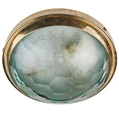 Multifaceted Italian Flush Mount Ceiling Light by Pia Guidetti Crippa for Lumi 5