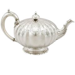 Antique Victorian Sterling Silver Teapot 9