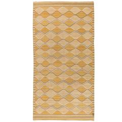 Vintage Swedish Flat-Weave 'Spattangul' Rug by Marta Maas-Fjetterström 9
