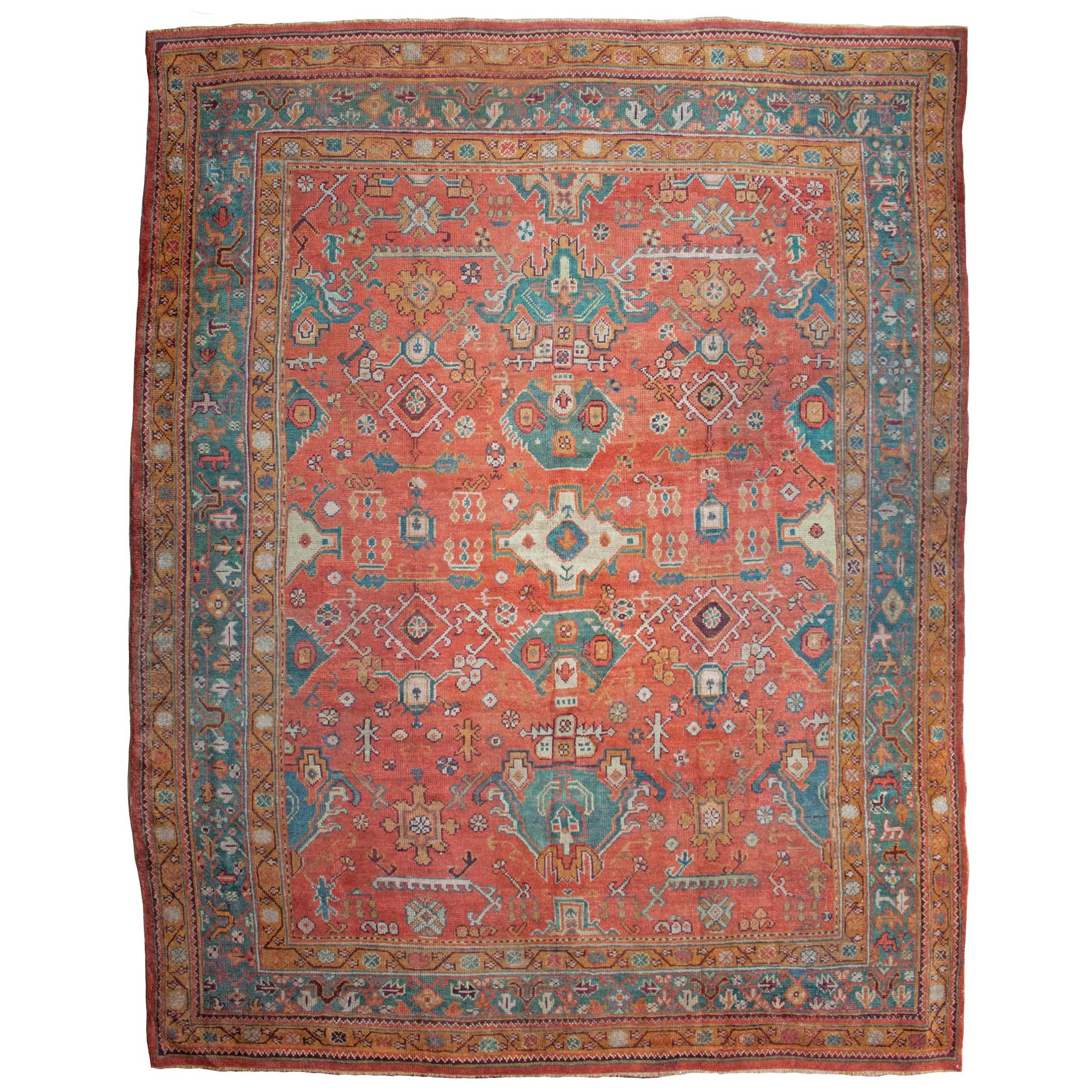 Antique Ushak Carpet, Anatolia For Sale