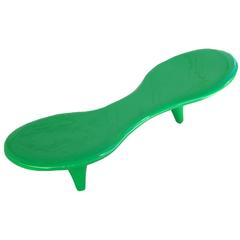 Marc Newson Chaise Orgone Green Longue Bench Scuptural pour Cappellini