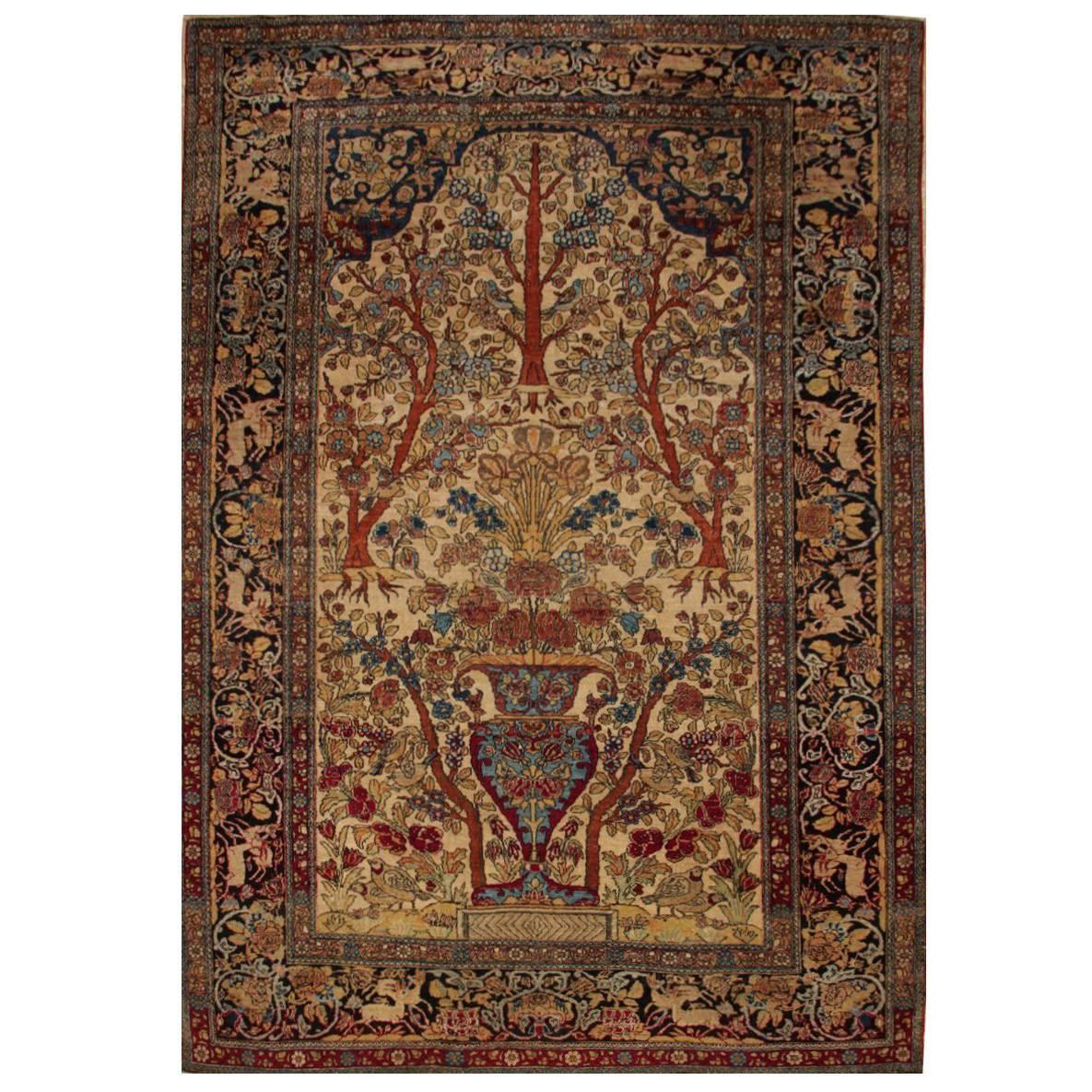 19th Century Ispahan Iranian Carpet For Sale