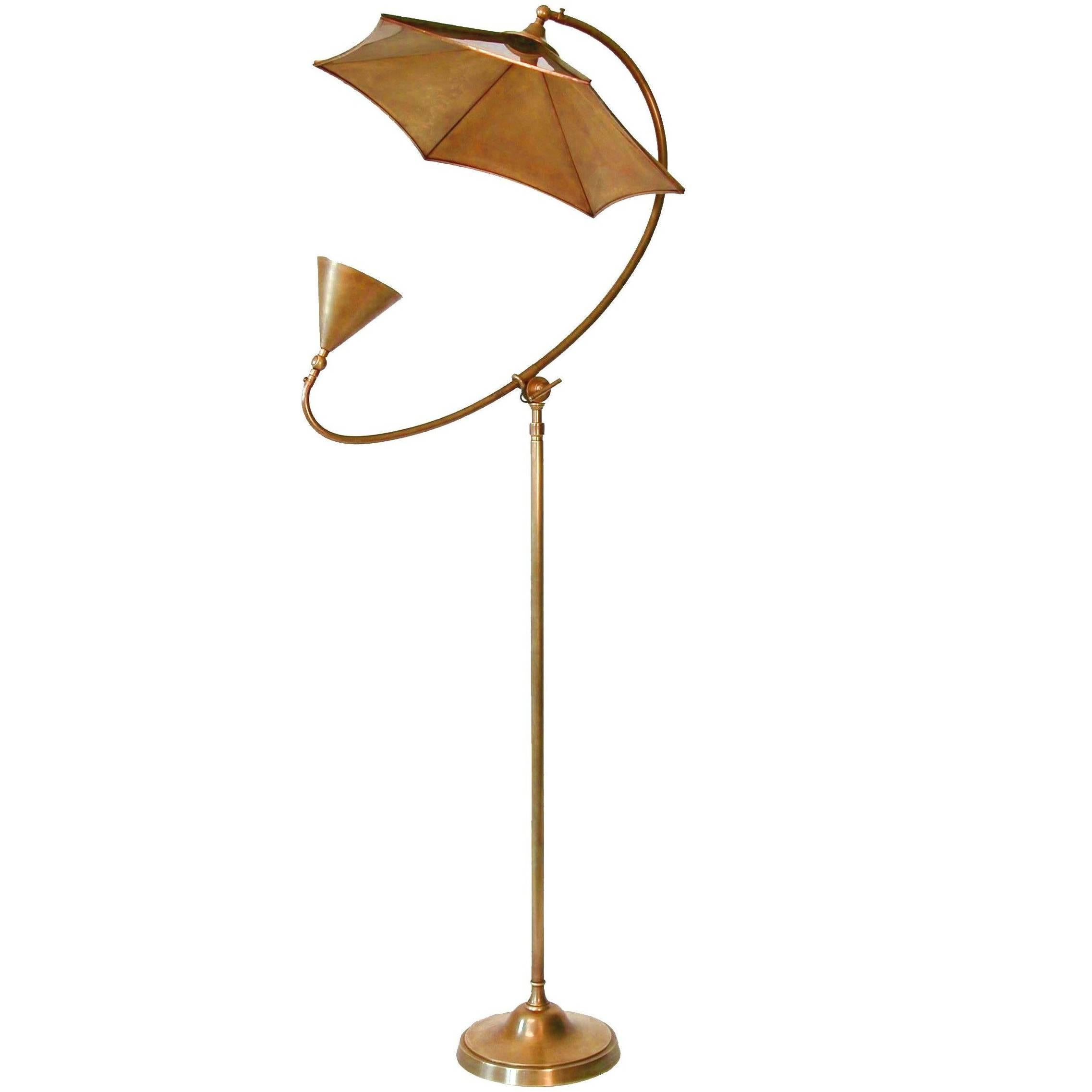 Bronze Adjustable Balthazar Floor Lamp by Willam Gibson Lighting, France For Sale