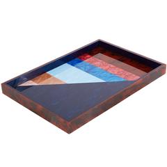 Edie Parker Home Multicolor Quilt Tray 