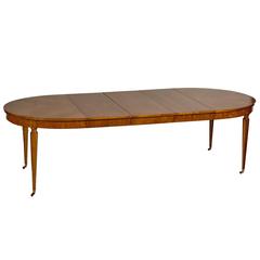 Kindel Furniture Cherry Banquet-Style Dining Room Table, 1960s