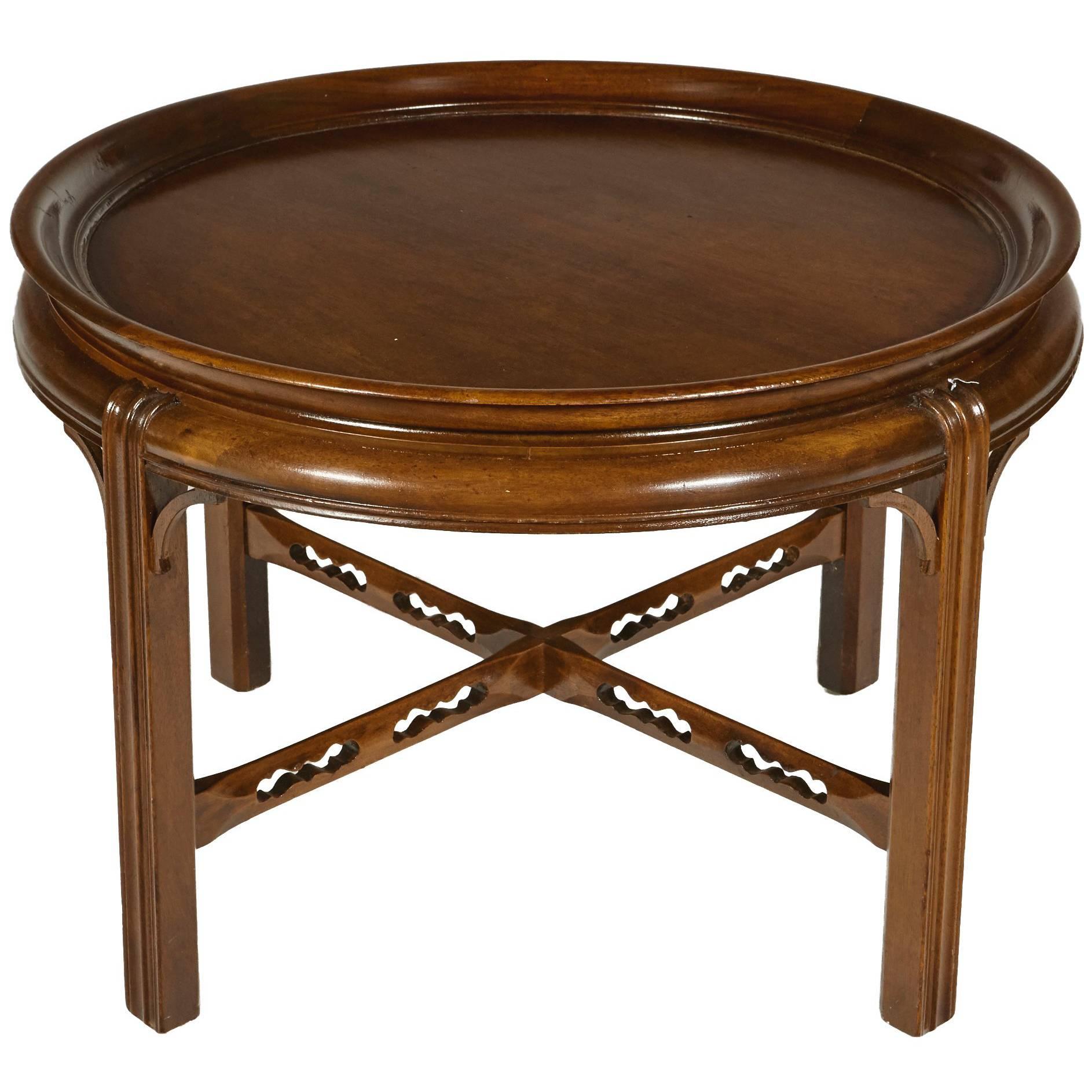 Mahogany Round Side Table by Berkey & Gay Furniture Co