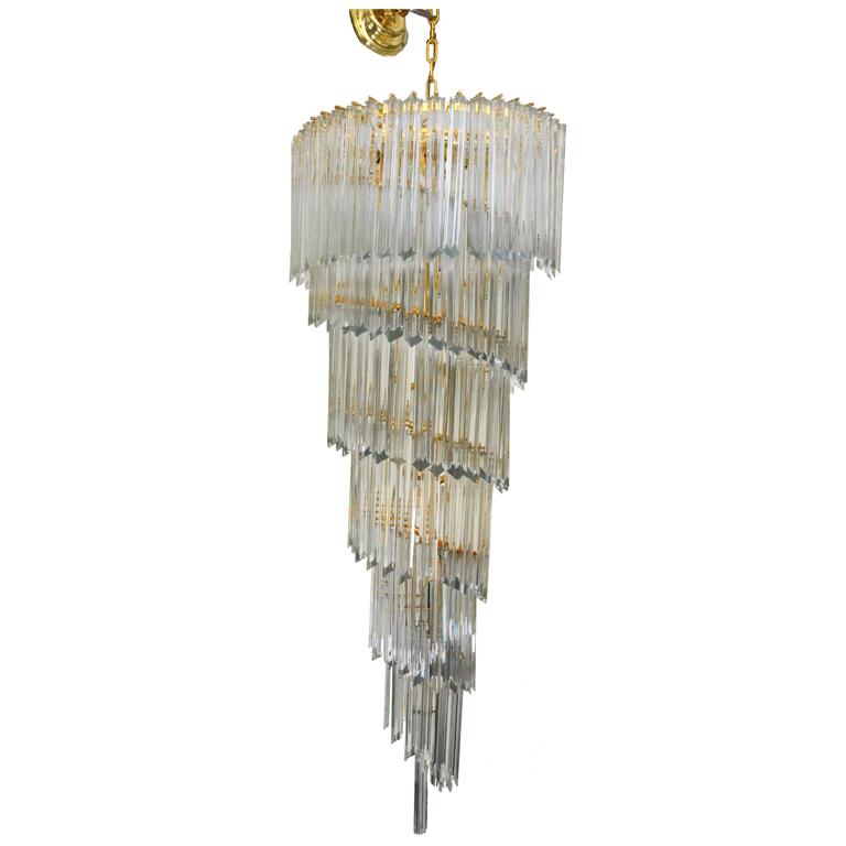 Spiral Chandelier by Venini Murano, Italy | Spiral Chandelier by Venini Murano, Italy |