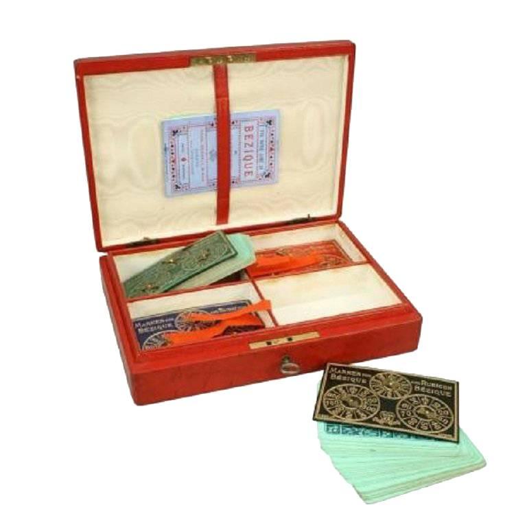 Bezique Card Game Set by Goodall & Son