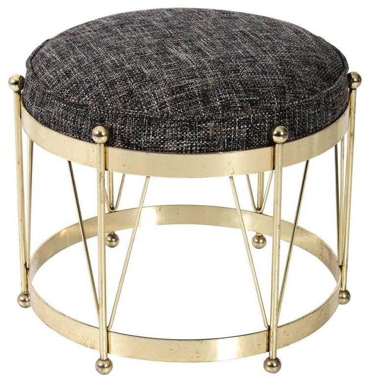 Iron and Jute Drum Stool – Rustic Charm with Modern Functionality - ABW22-0322184 S main image 1