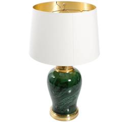Faux Malachite Lamp
