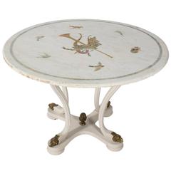 Neoclassical Marble-Top Table