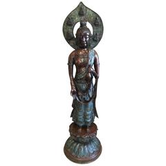 20th Century Great Goddess in Bronze, Japan, circa 1920