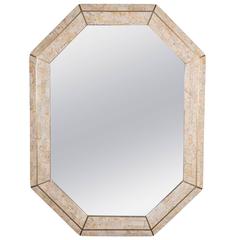 Tessellated Stone Frame Mirror by Maitland Smith