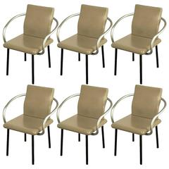 Six Ettore Sottsass Mandarin Chairs for Knoll 8