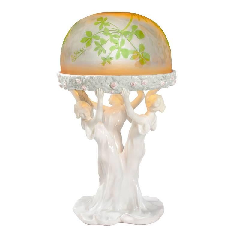 Emile Gallé Lamp, Celebration of Spring