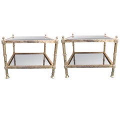 Shabby Chic Pair of End Tables