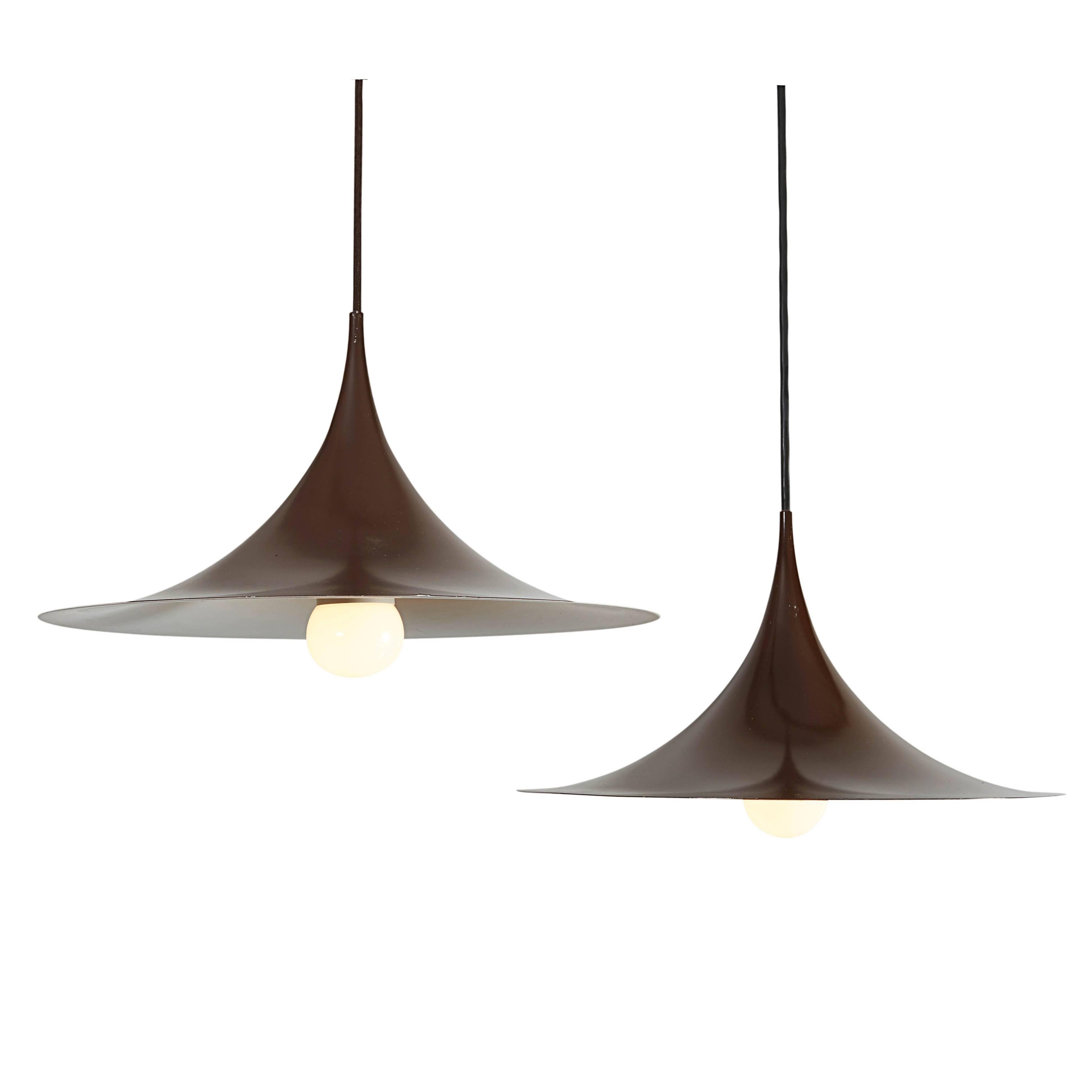 Semi Pendant Lamps by Claus Bonderup & Thorsten Thorup, Pair