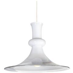 White Glass Pendant by Holmegaard 5
