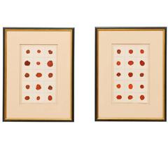 Pair of Swedish Framed Seals from the 19th Century