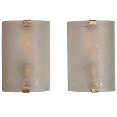 Exceptional Art Deco Swedish Sconces by Kjell Löwenadler for Glössner & Co