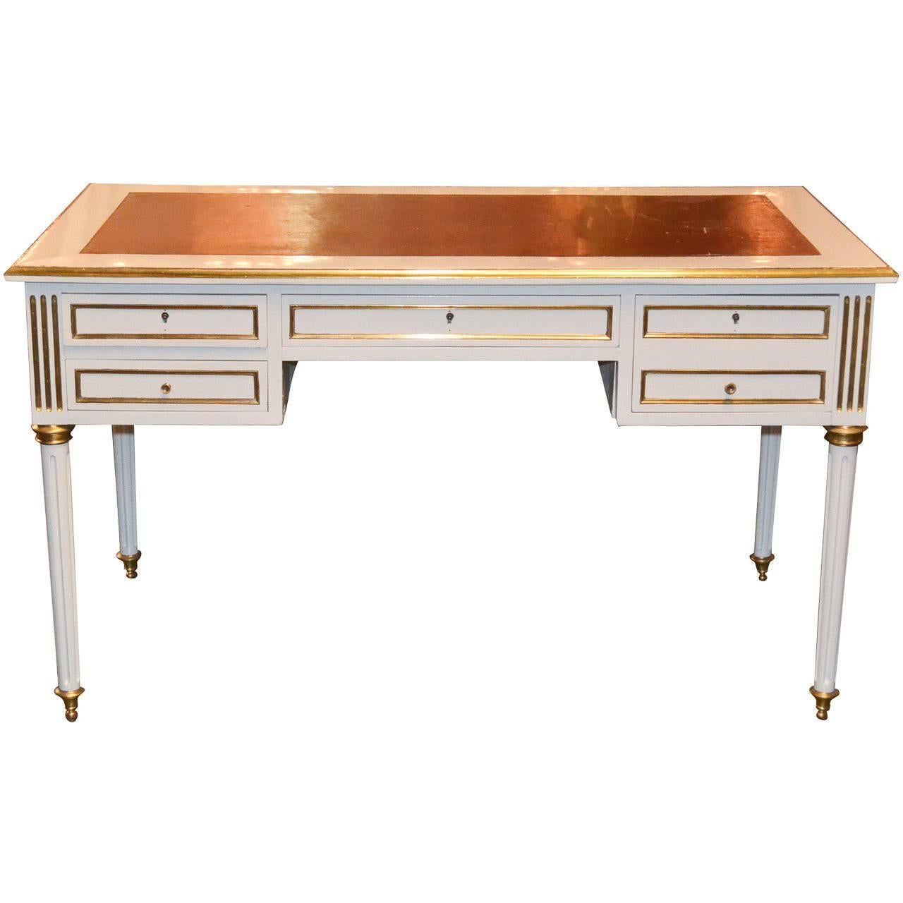 French Jansen Lacquered Writing Desk
