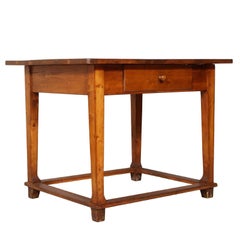 Late 19th Century Massive Tyrol Desk or Working Table, Restored and Wax Finished