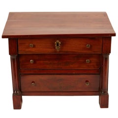 Late 19th Century Empire Mini Sample Chest of Drawers