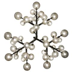 Luxury Nickel 'Mimosa' Chandelier 8