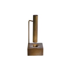Miniature Bud Vase 3, Made from Brass and Patinated Finish