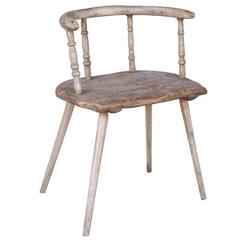 19th Century Primitive Chair from Sweden