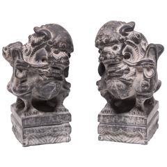 Pair of Chinese Lion Dog Charms
