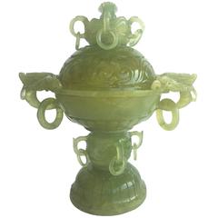 Green Stone Incense Burner