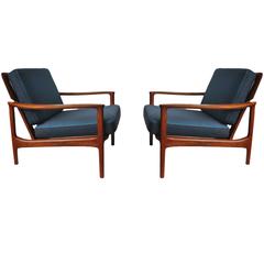 Pair of Unique Midcentury Danish Armchairs