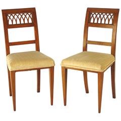 Pair of Italian Neoclassical Side Chairs, circa 1820 10