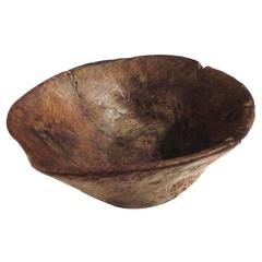 Fantastic Early 18th Century Indian Burl Bowl