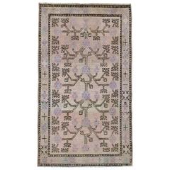Antique East Turkestan Khotan Rug 11